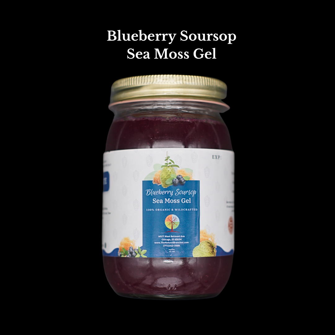 Organic Blueberry Soursop Sea Moss Gel 16oz