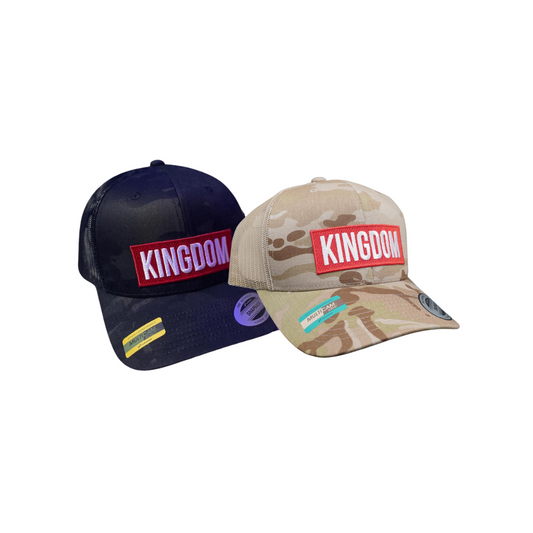 PREORDER - "Kingdom" 2 pack - Black and Tan Multicam Hats [valued at $80]